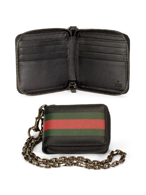 gucci men's wallet with chain